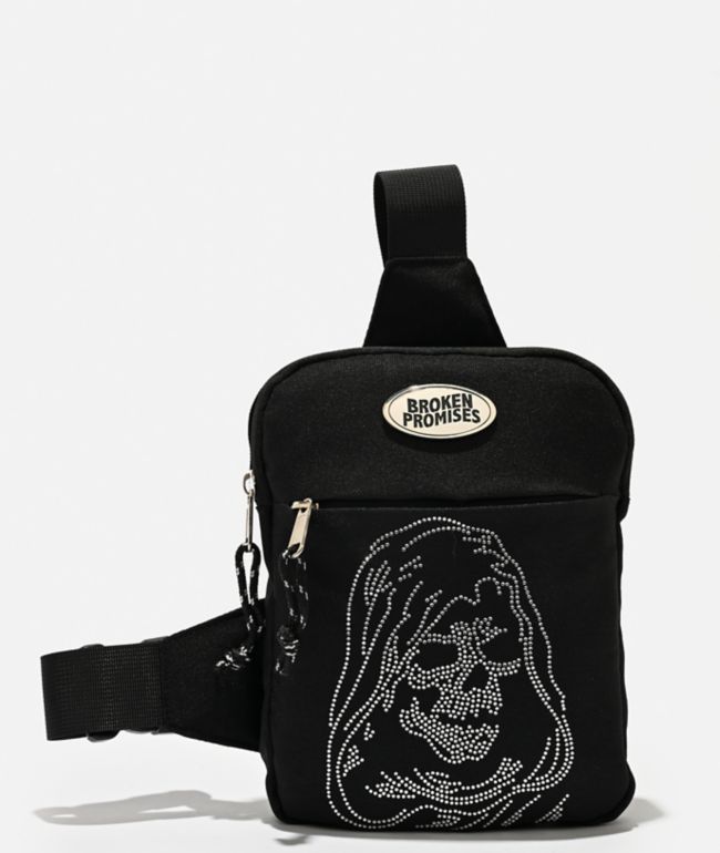 Broken Promises Reaper Black Crossbody Bag - Broken Promises