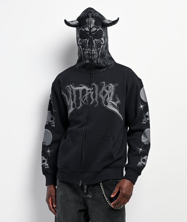 Vitriol Sacril Black Zip Hoodie | Zumiez