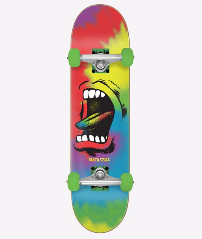 Santa Cruz Big Mouth Tie Dye 8.0" Skateboard Complete - Santa Cruz Skate