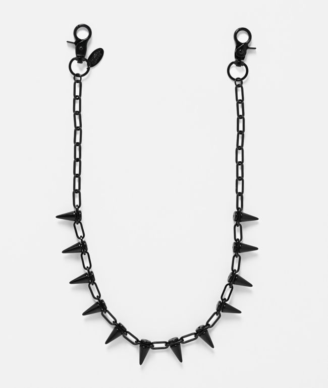 Broken Promises Spiked Black Pocket Chain - Broken Promises