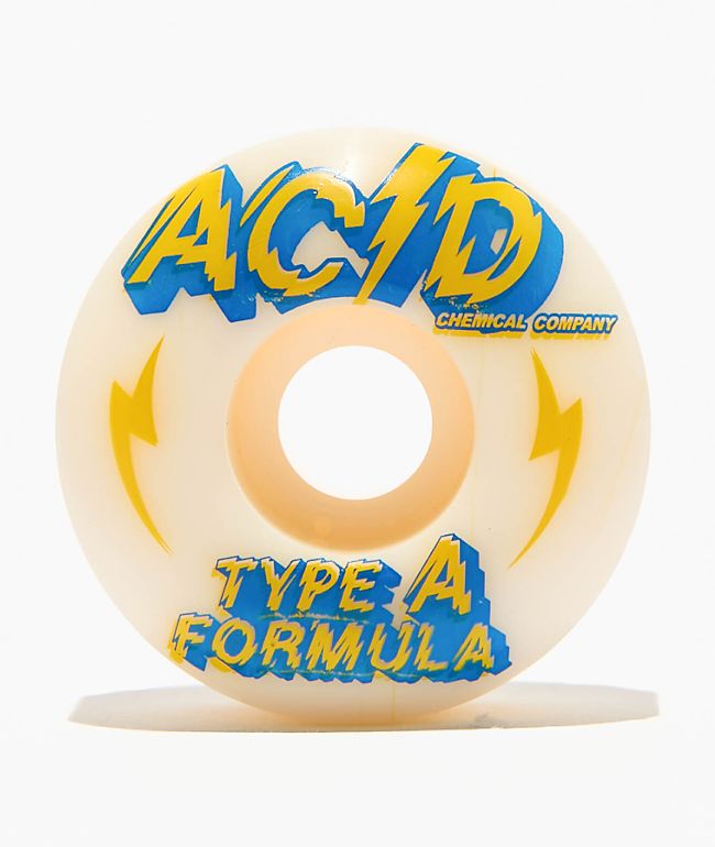 Acid Chemical Power 54mm 99a White Skateboard Wheels - Acid Chemical Co.