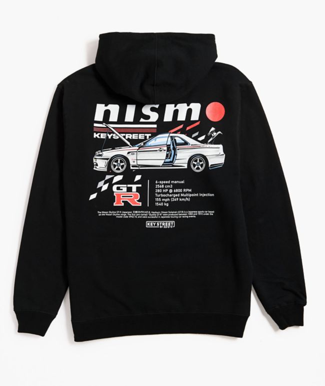 Key Street x Nismo GTR Black Hoodie