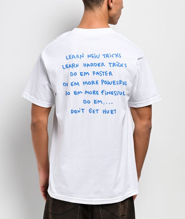 Krooked New Tricks White T-Shirt - Krooked Skateboards