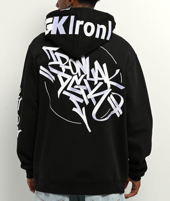 DGK x Ironlak Tag Black Zip Hoodie - DGK