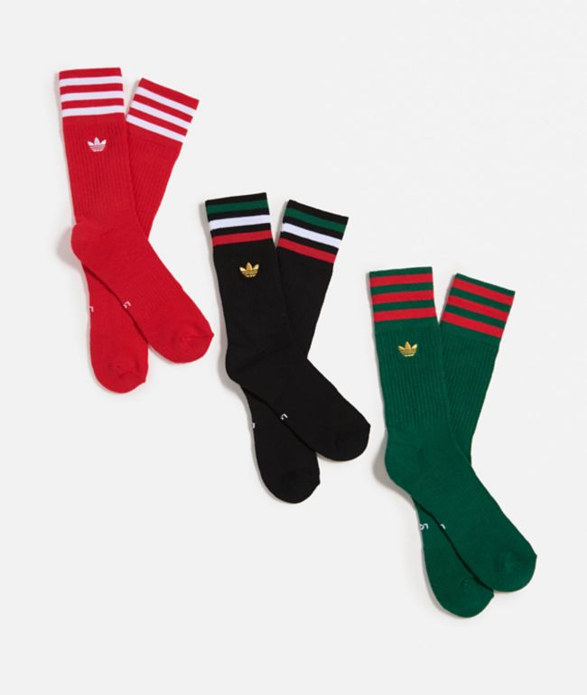 adidas Originals Mexico Roller 3 Pack Crew Socks - adidas