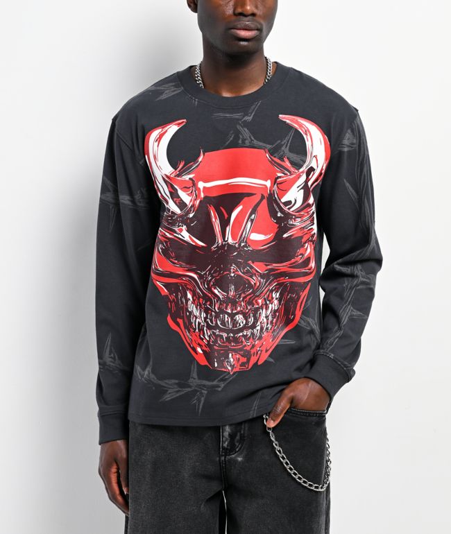 Vitriol Sacrilege Black Long Sleeve Boxy T-Shirt - Vitriol