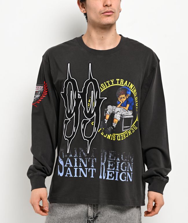 Empyre Tuff Stuff Dark Grey Boxy Long Sleeve T-Shirt - Empyre