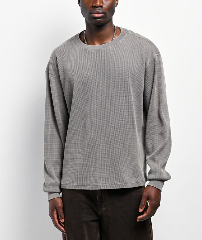 Ninth Hall Fundamentals Java Boxy Thermal Long Sleeve T-Shirt | Zumiez
