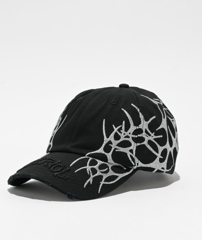 Broken Promises CyberSig Black Strapback Hat | Zumiez