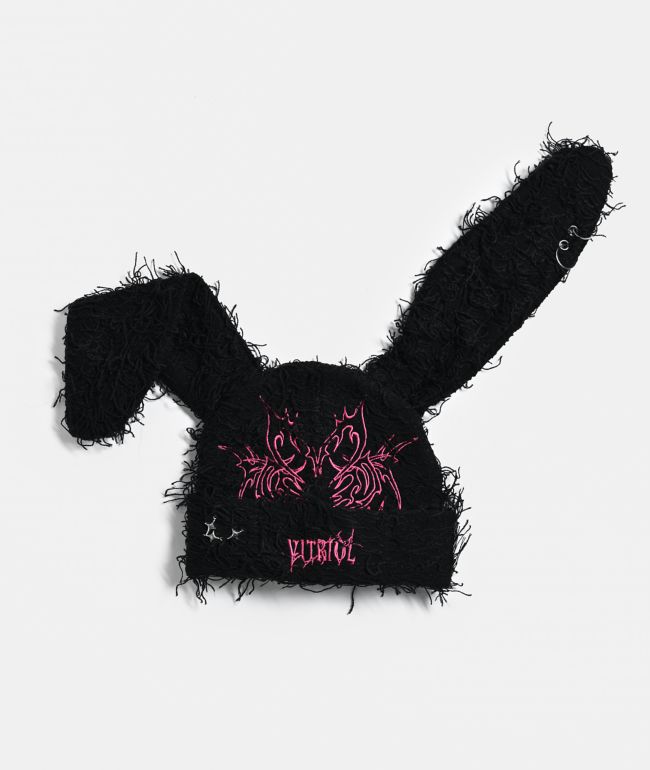 A.LAB Kevan Bunny Black Beanie | Zumiez