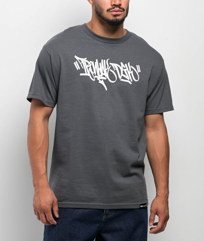 DGK x Ironlak® Hands Off Charcoal T-Shirt - DGK