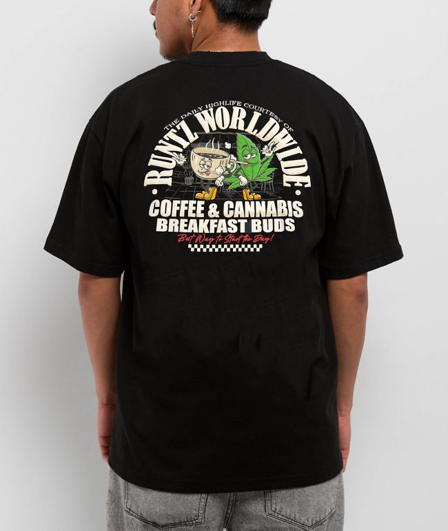 Runtz Coffee & Cannabis Black T-Shirt - Runtz