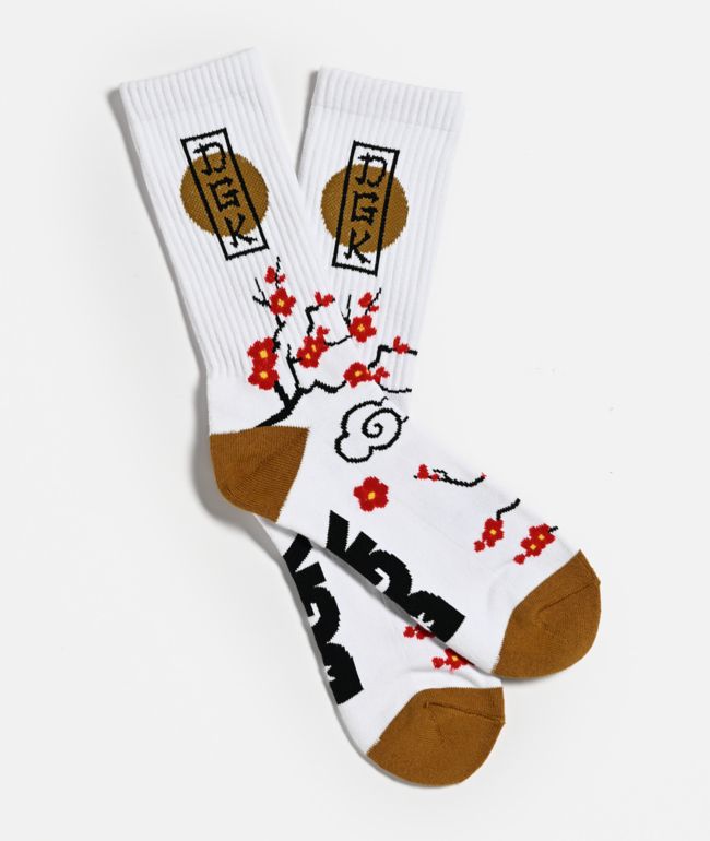 DGK Patience White Crew Socks - DGK