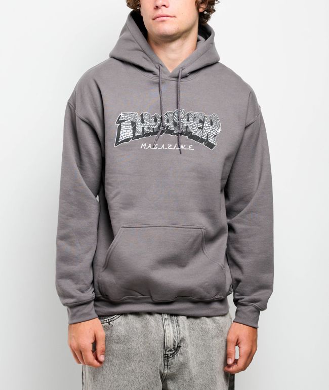 ballaholic グレー パーカー BALLAHOLIC グレー フーディ XXL Pro Club Embroidered Logo