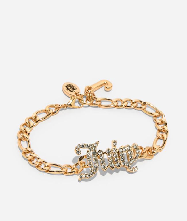 Juicy Couture Crystal Script Goldtone Bracelet - Juicy Couture
