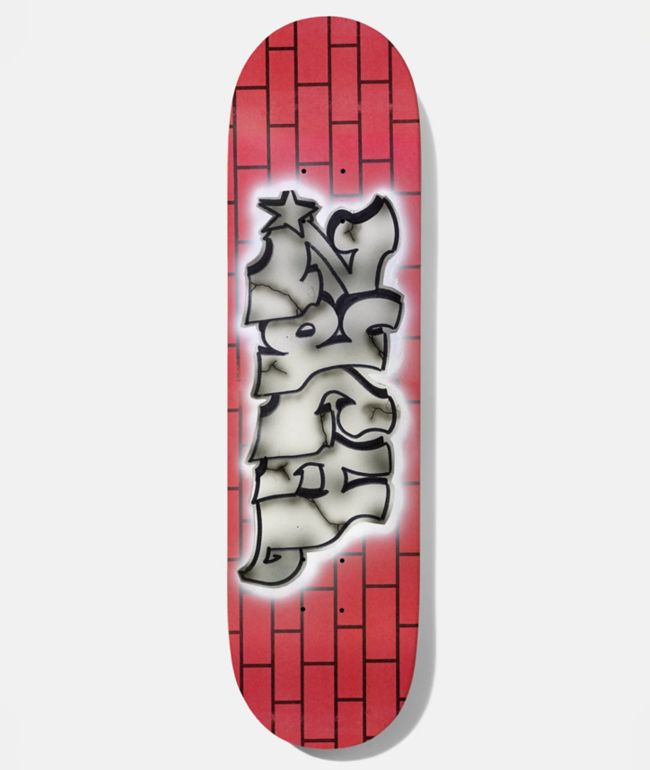 BAKER DECK ベイカー デッキ TEAM BRAND LOGO RED/WHITE 7.5