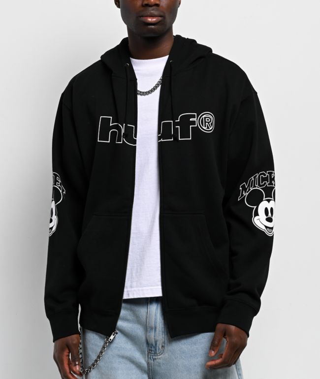 HUF x Disney Jack Skellington Black Hoodie | Zumiez