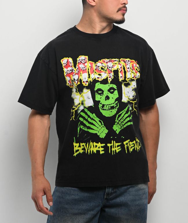 90s MISFITS skeleton ヴィンテージTシャツ Misfits Skeleton Vintage Black T-Shirt | Zumiez