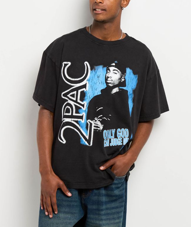 Cross Colours x Tupac Blossoms In Darkness Navy T-Shirt | Zumiez