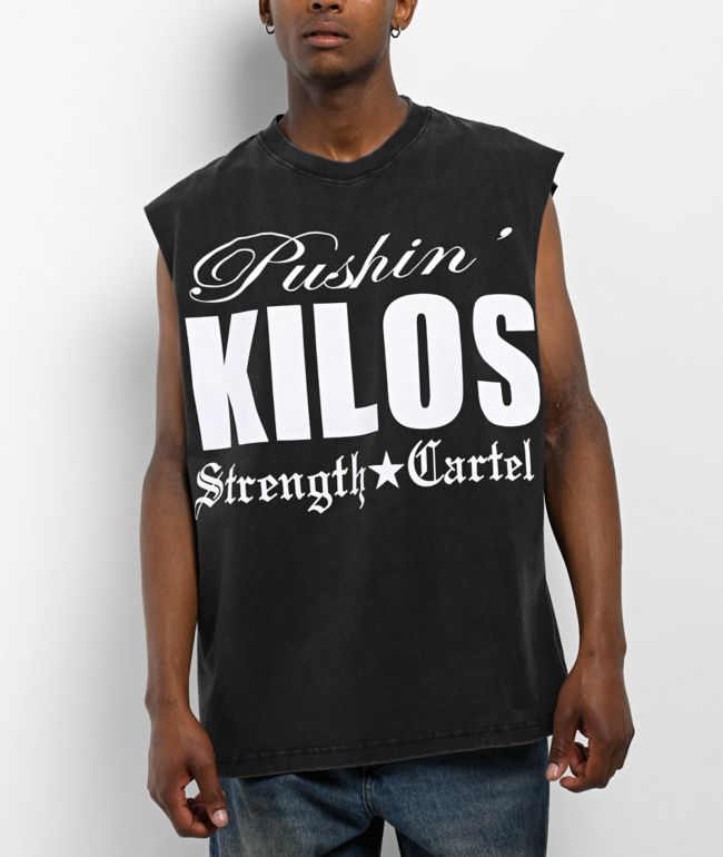 Strength Cartel Pushin Kilos Black Tank Top - Strength Cartel