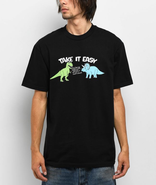 Porous Walker Take It Easy Black T-Shirt - Porous Walker
