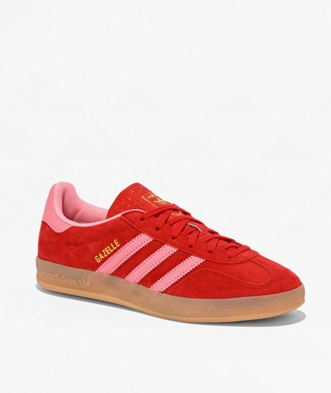 adidas Gazelle ADV Better Scarlet, Light Pink & Gum Skate Shoes - adidas