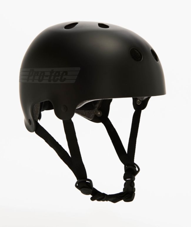 Pro-Tec Classic Matte Black Skateboard Helmet | Zumiez