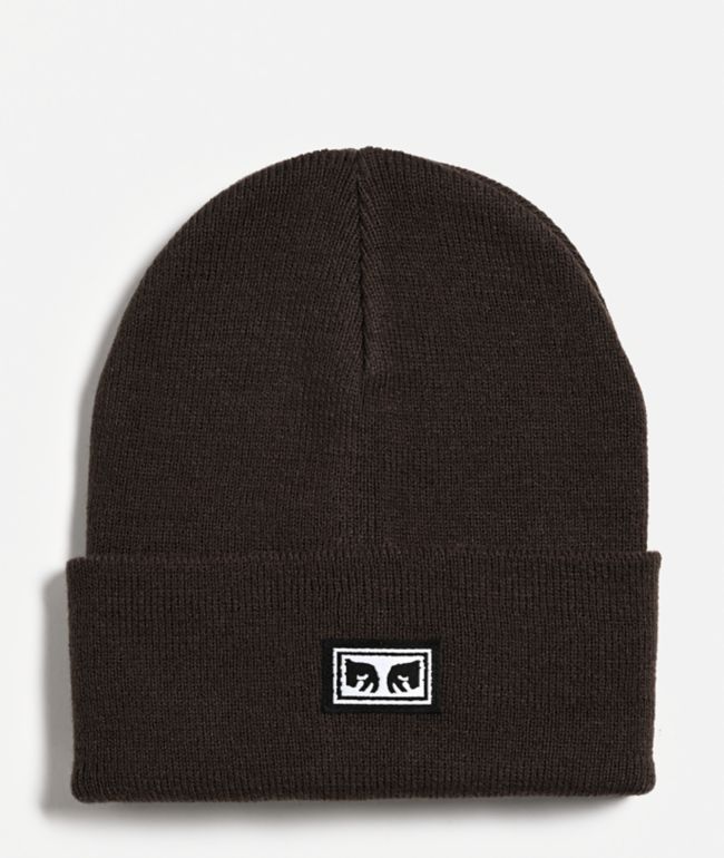 Obey Icon Eyes Dark Brown Beanie - Obey
