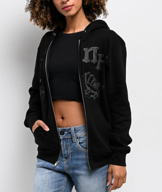 Ninth Hall Night Crawler Black Zip Hoodie - Ninth Hall