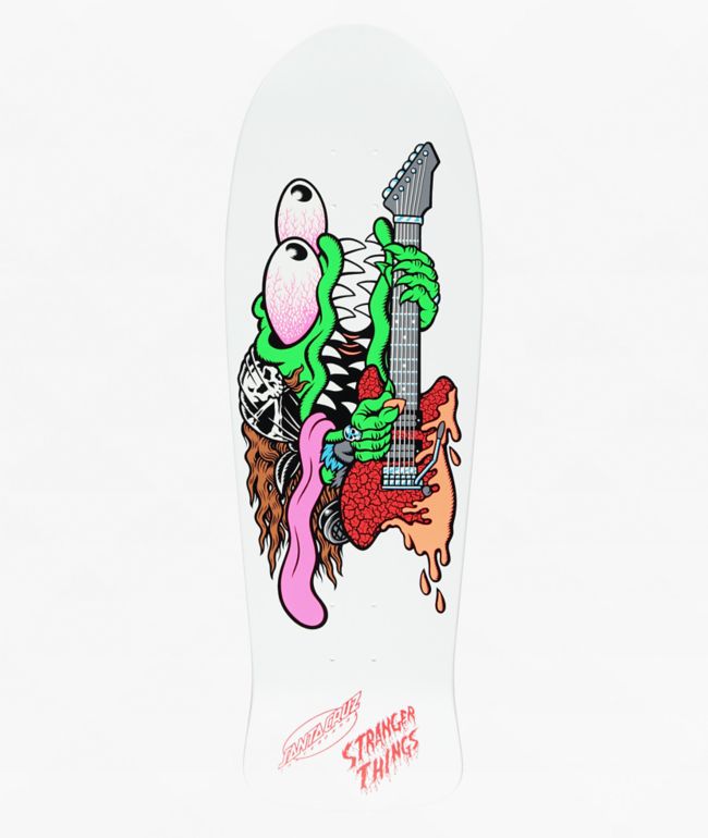 Stranger Things x Santa Cruz Meek Slasher Eddie Glow In The Dark 10.1" Skateboard Deck - Santa Cruz Skate