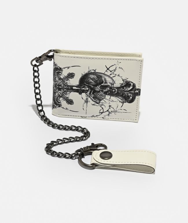 Insomnia Visuals Fate White Chain Wallet - Insomnia Visuals