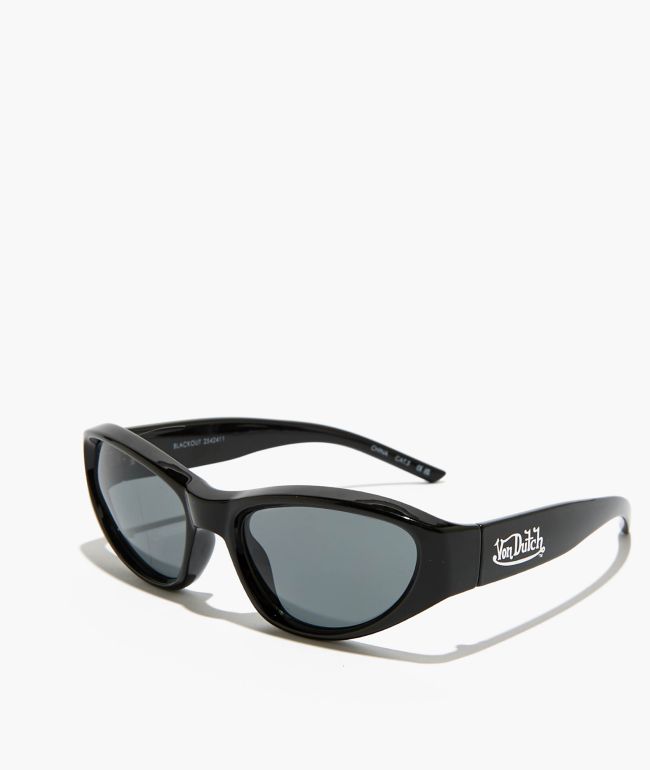 AIRE x Von Dutch Blackout Black & Smoke Mono Sunglasses - Von Dutch