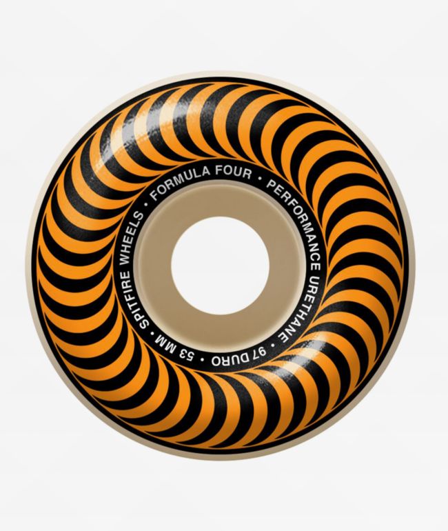 Spitfire Formula Four Classic Black & Orange 53mm 97a Skateboard Wheels - Spitfire