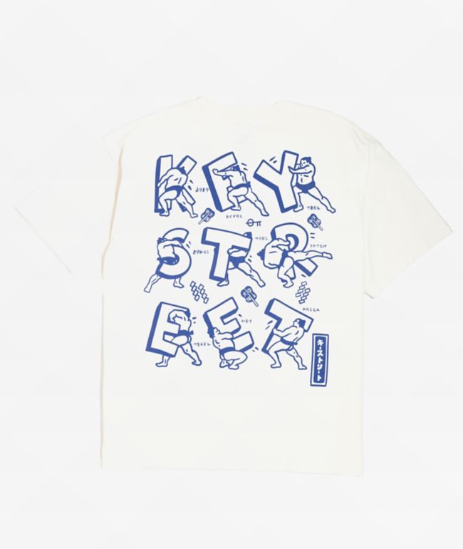 Key Street Sumo Wrestler White T-Shirt - Key Street