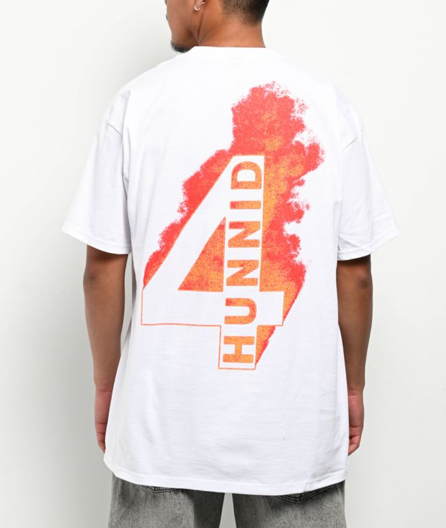 4Hunnid Flamin Hot White T-Shirt - 4hunnid