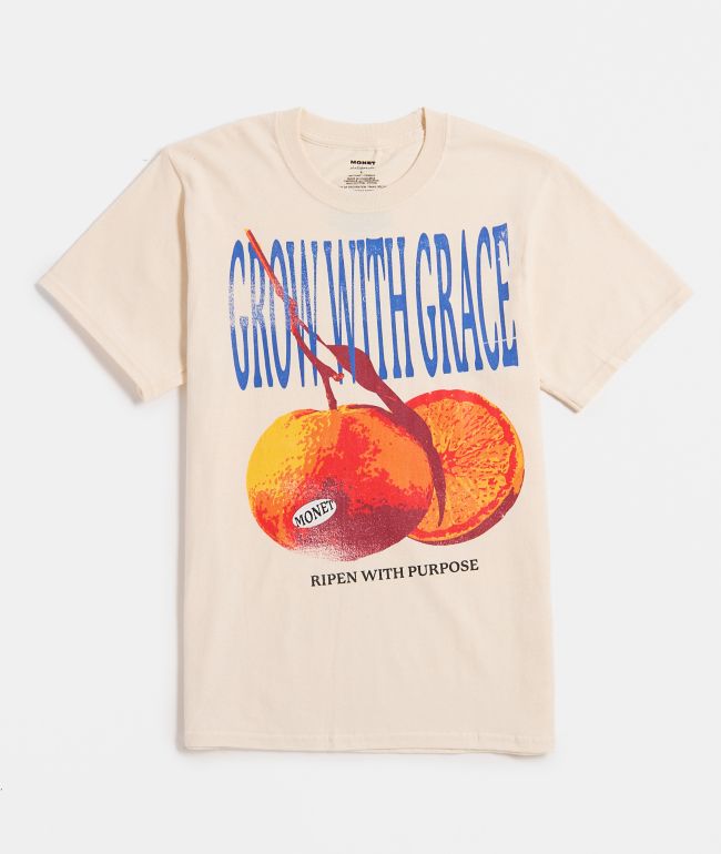 Monet Skateboards Kids Grow With Grace Cream T-Shirt - Monet Skateboards
