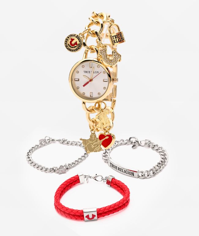 True Religion Charm Gold Watch - True Religion