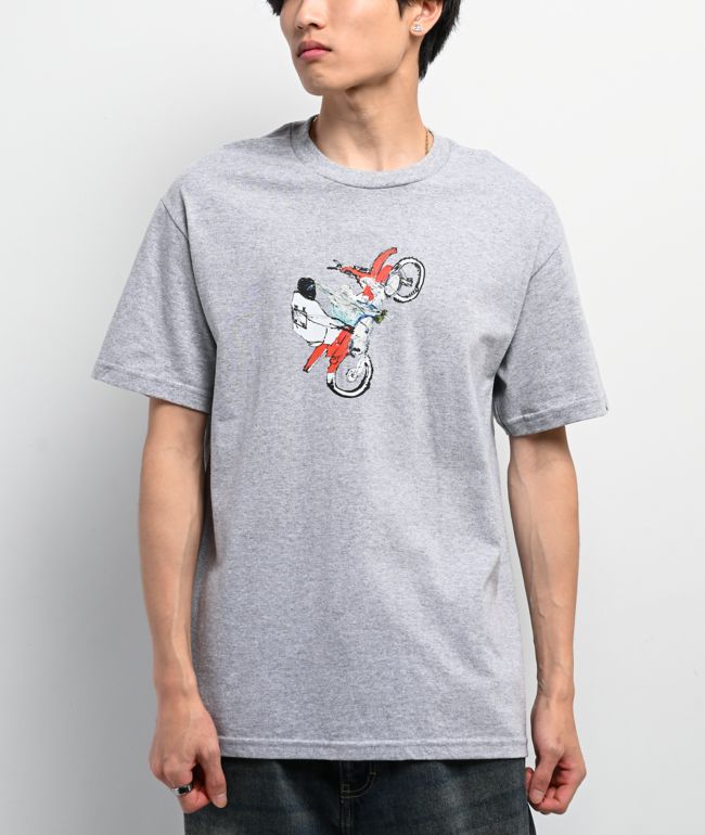 WKND Bike Heather Grey T-Shirt - WKND Skateboards