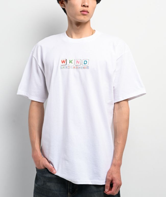 WKND Beads White T-Shirt - WKND Skateboards