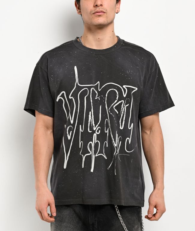 Vitriol From Ash Black Wash T-Shirt - Vitriol
