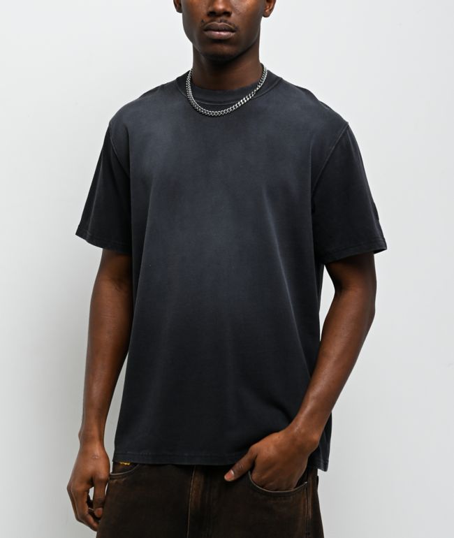 Ninth Hall Fundamentals Black Wash Boxy T-Shirt - Ninth Hall Fundamentals