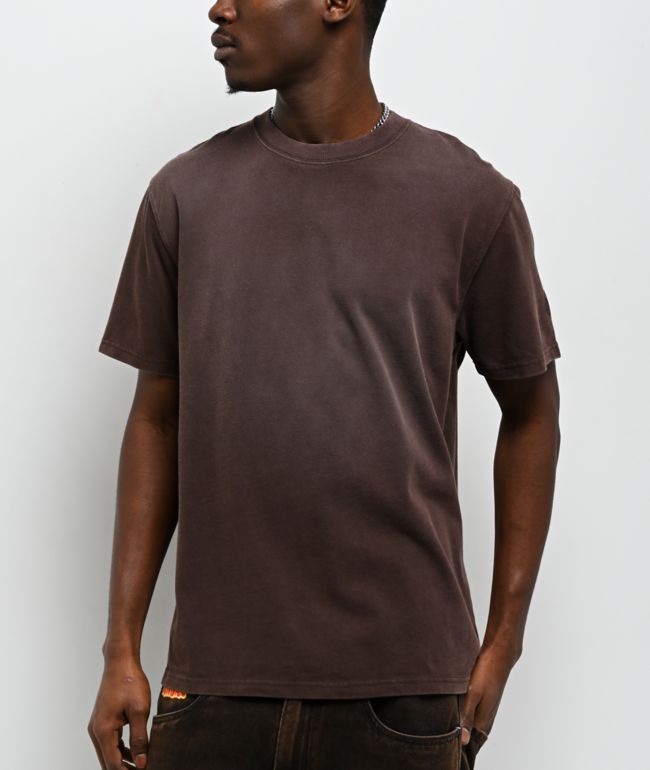 Ninth Hall Fundamentals Spray Brown Wash Boxy T-Shirt - Ninth Hall Fundamentals