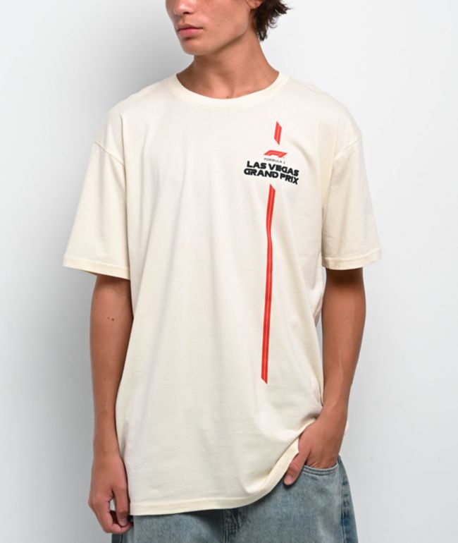 Formula 1 Las Vegas Grand Prix Three Of A Kind Natural T-Shirt - Formula 1