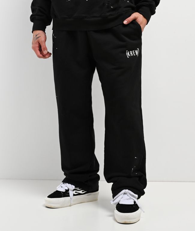 KREW K-Loose Ripper Faded Black Sweatpants - KREW