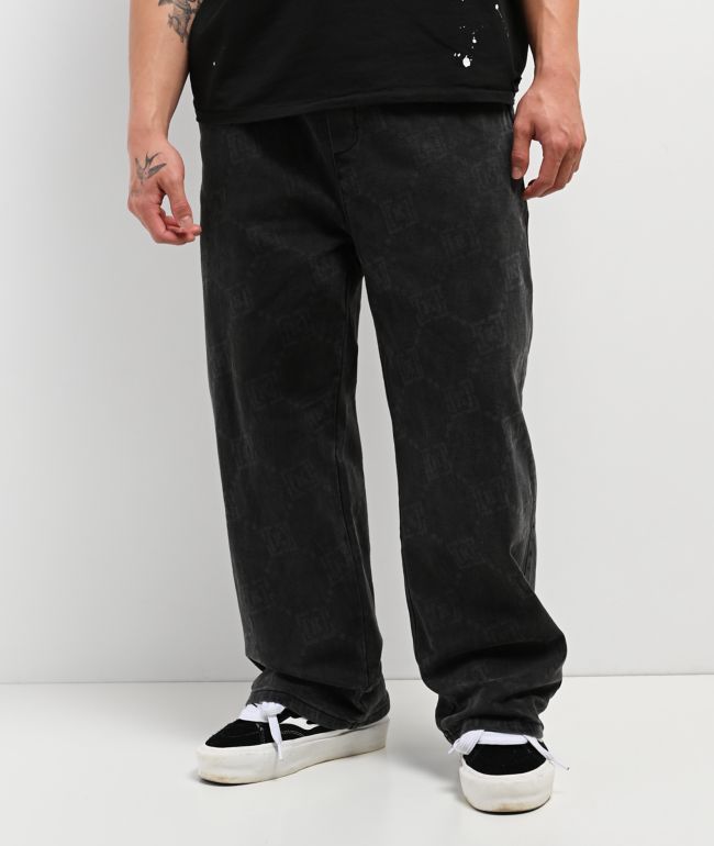 KREW K-Loose Slacker Repeat Vintage Black Jeans - KREW