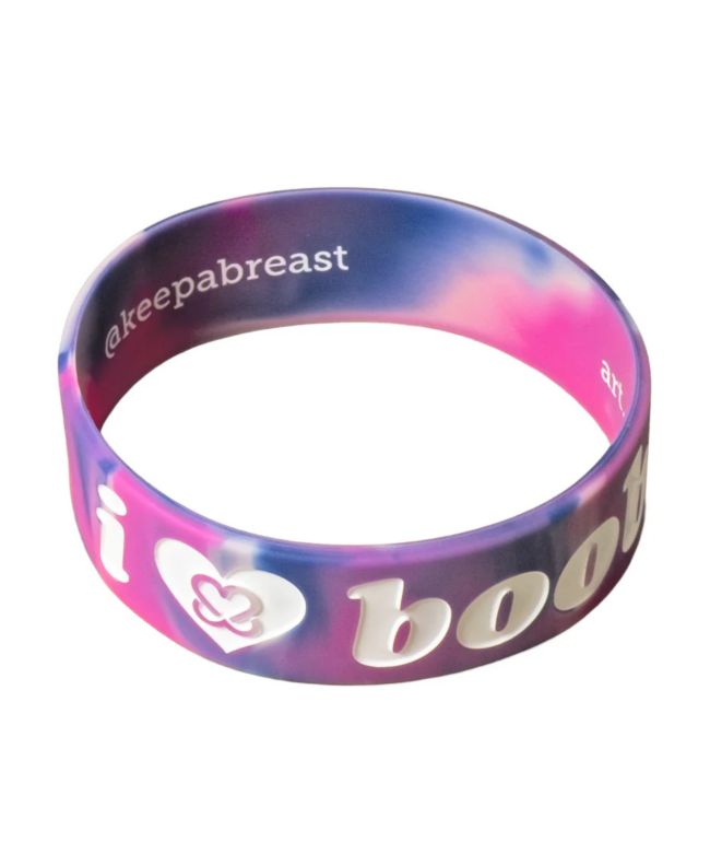 Keep A Breast Foundation I Heart Boobies Navy & Pink Bracelet - Keep A Breast Foundation