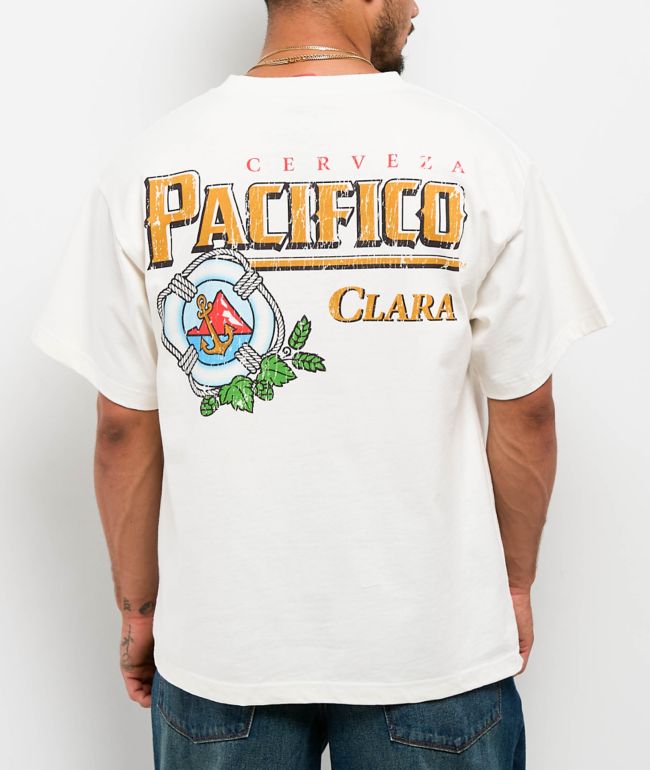 Pacifico Logo Off White T-Shirt - Pacifico