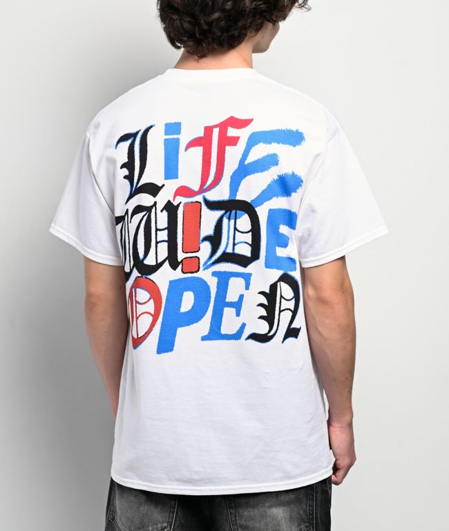 CboysTV Scrambled White T-Shirt - CboysTV