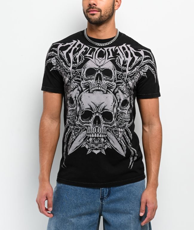 Affliction Legion Asunder Black Wash T-Shirt - Affliction
