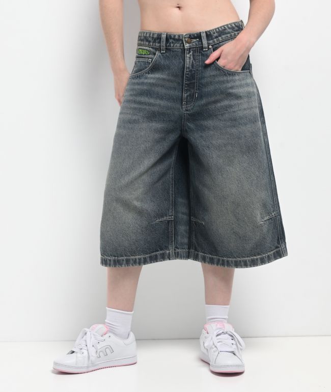 Empyre Extent Engine Wash Denim Shorts - Empyre